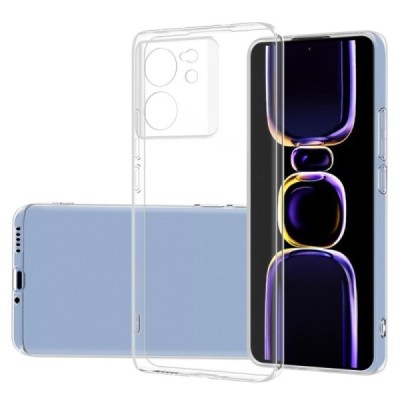 Твердый силиконовый чехол (TPU) для Xiaomi 13T (13T Pro), прозрачный | Vacins.lv