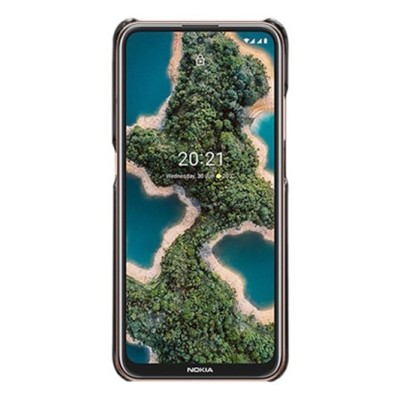 Nokia X20 (X10) кожаный черный  чехол c держателем для карт | Vacins.lv