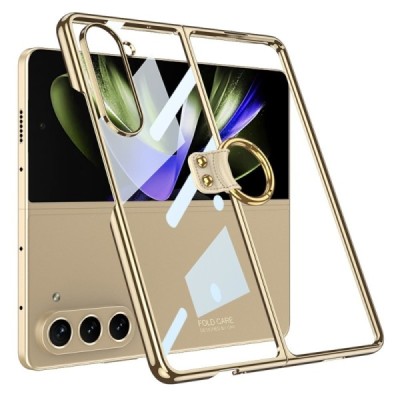 Samsung Galaxy Fold5 5G (SM-F946B) GKK Ring dzidrs plastika zeltā krāsā apvalks | Vacins.lv
