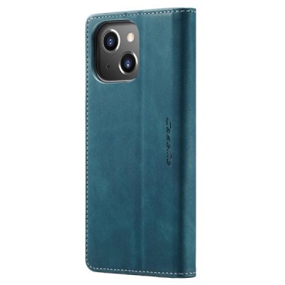 Apple iPhone 15 CaseMe Retro открываемый, зелёного цвета, кожаный чехол – книжка | Vacins.lv