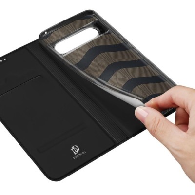 „Dux Ducis“ Skin serijos Google Pixel 8 черный кожаный чехол-книжка | Vacins.lv
