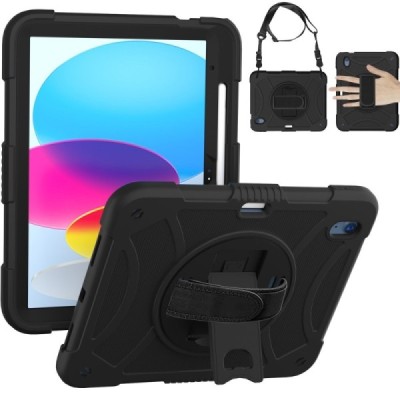Apple iPad 11 2025, iPad 10,9 2022 усиленная защита - черный (360°), чехол – вставка | Vacins.lv