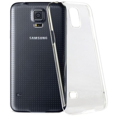 Samsung Galaxy S5 mini G800 plastmasas dzidrs (caurspīdīgs) futrālis / Vacins.lv