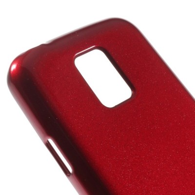 Samsung Galaxy S5 mini G800 Mercury sarkans cieta silikona (TPU) futrālis / Vacins.lv
