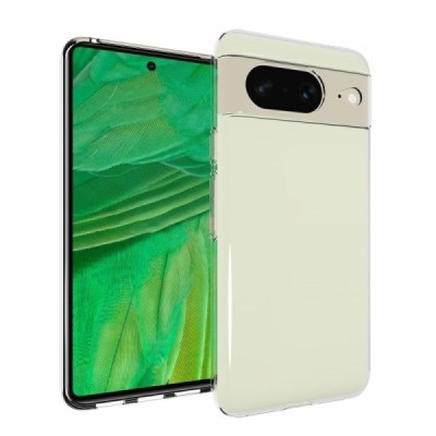 Твердый силиконовый чехол (TPU) для Google Pixel 8, прозрачный | Vacins.lv