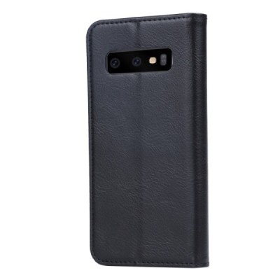 Роскошный кожаный чехол-книжка ''Comma" Samsung Galaxy S10 (G973) черный | Vacins.lv