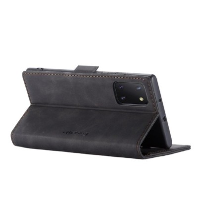 Samsung Galaxy Note10 Lite (N770F) CaseMe Retro открываемый, чёрного цвета, кожаный чехол – книжка | Vacins.lv