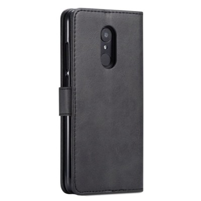 „Lc.Imeeke“ Xiaomi Redmi 5 Plus открываемый черный кожаный чехол - книжка | Vacins.lv
