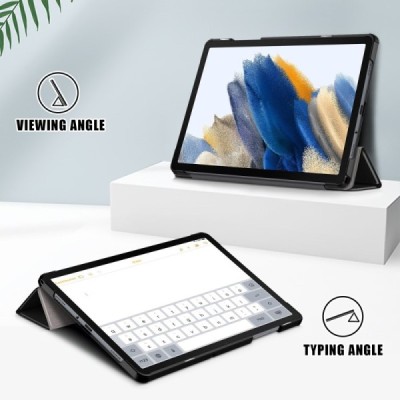 Samsung Galaxy Tab A11+ / A9+ atvēramais melns maciņš | Vacins.lv