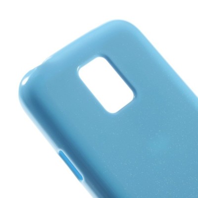 Samsung Galaxy S5 mini G800 Mercury gaiši zils cieta silikona (TPU) futrālis / Vacins.lv