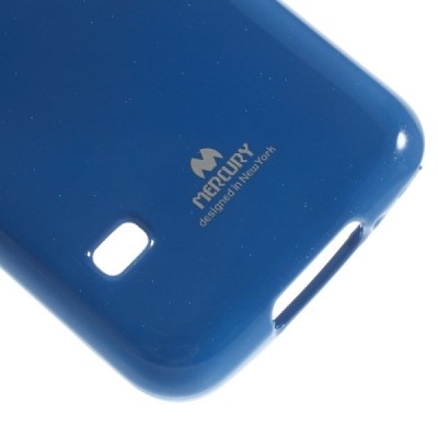Samsung Galaxy S5 mini G800 Mercury tumši zils cieta silikona (TPU) futrālis / Vacins.lv