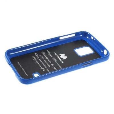 Samsung Galaxy S5 mini G800 Mercury tumši zils cieta silikona (TPU) futrālis / Vacins.lv