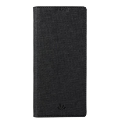 Sony Xperia 10 V „Vili“ atvērams melns ādas maciņš | Vacins.lv