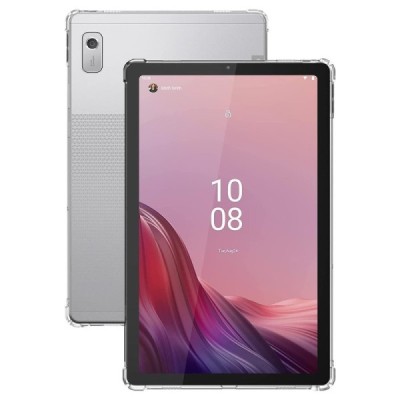 Lenovo Tab M9 9" усиленная защита, прозрачный чехол из твердого силикона и TPU - задняя часть | Vacins.lv