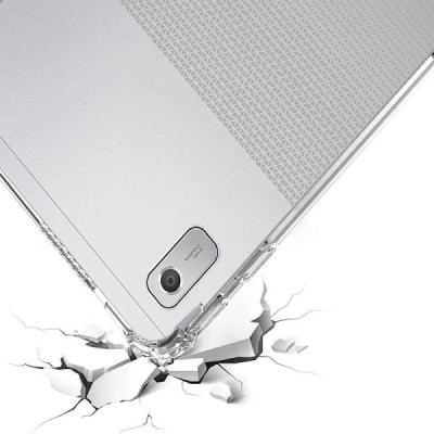 Lenovo Tab M9 9" усиленная защита, прозрачный чехол из твердого силикона и TPU - задняя часть | Vacins.lv