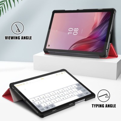 Lenovo Tab M9 9" atvēramais sarkans maciņš | Vacins.lv