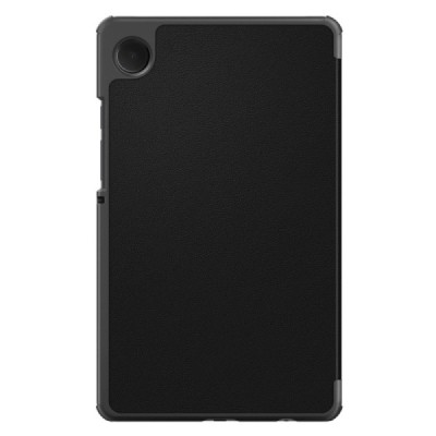 Samsung Galaxy Tab A11 / A9 черный кожаный чехол-книжка (складной) | Vacins.lv