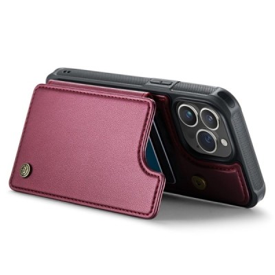 Apple iPhone 15 Pro Max „CaseMe“ Wallet bordo plastika apvalks | vacins.lv