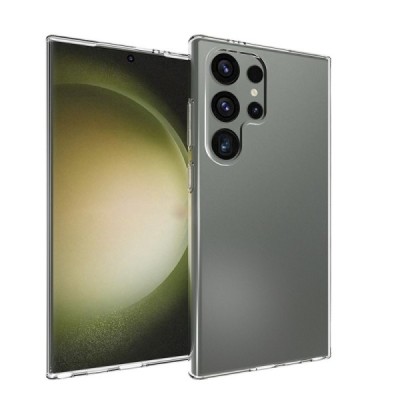 Твердый силиконовый чехол (TPU) для Samsung Galaxy S24 Ultra (SM-S928), прозрачный | Vacins.lv