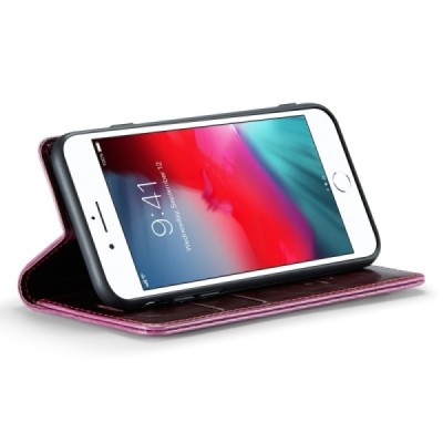 Apple iPhone 7 Plus „CaseMe“ Leather открываемый,бордового цвета, кожаный чехол – книжка | Vacins.lv
