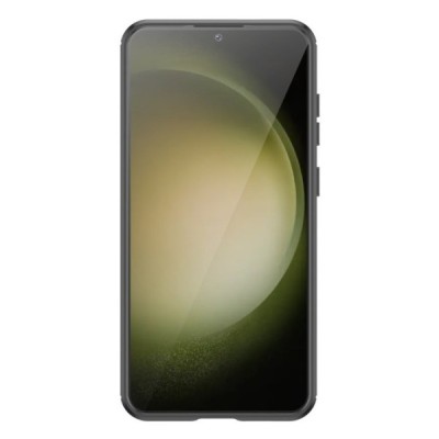 Samsung Galaxy S24+ (SM-S926) „Carbon“ твердый силиконовый чехол (TPU) - черный | Vacins.lv
