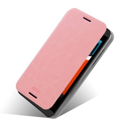 HTC Desire 610 „Mofi“ Rui sērijas rozs ādas atvērams futrālis / Vacins.lv