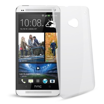 HTC One M7 plastmasas dzidrs (caurspīdīgs) futrālis / Vacins.lv