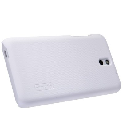 HTC Desire 610 Nillkin Frosted Shield balts plastmasas futrālis + ekrāna aizsargplēve / Vacins.lv
