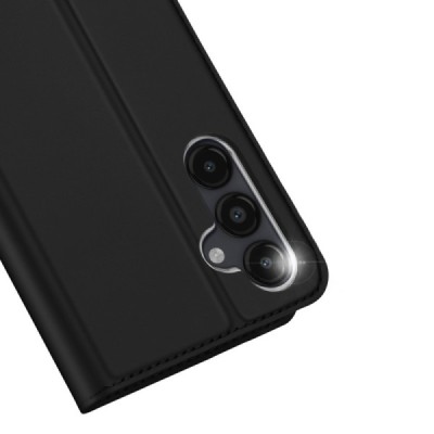 „Dux Ducis“ Skin серии Samsung Galaxy A15 5G (SM-A156B, SM-A155F) открываемый бордовый кожаный чехол - книжка | Vacins.lv