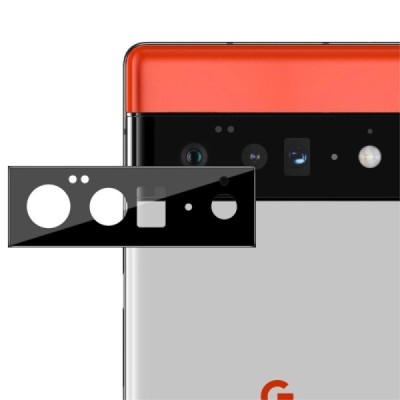 Google Pixel 6 Pro „Imak“ aizmugurējās kameras melns aizsargstikls 0.33 mm (Tempered Glass) | Vacins.lv