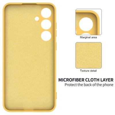 Samsung Galaxy S24+ (SM-S926) Shell (TPU) твердый силиконовый чехол - жёлтый | Vacins.lv