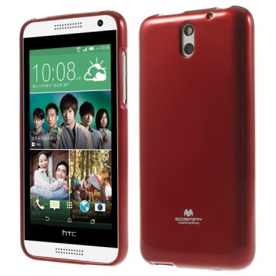 HTC Desire 610 Mercury sarkans cieta silikona (TPU) futrālis / Vacins.lv