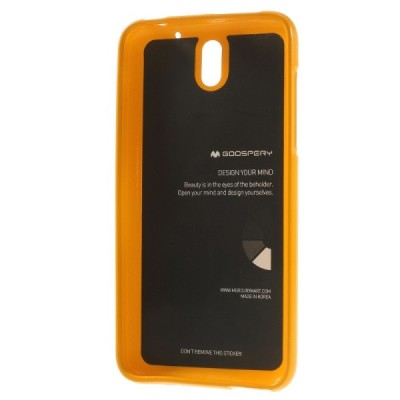 HTC Desire 610 Mercury dzeltens cieta silikona (TPU) futrālis / Vacins.lv
