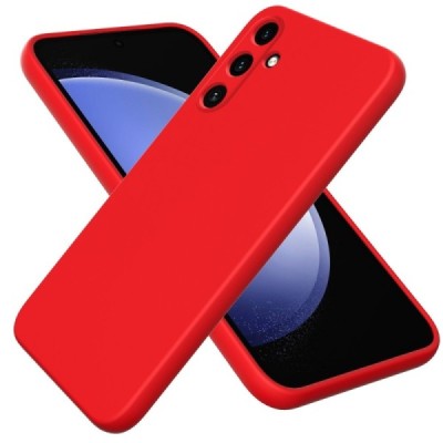 Samsung Galaxy A55 5G (SM-A556E) Shell (TPU) твердый силиконовый чехол - красный | Vacins.lv