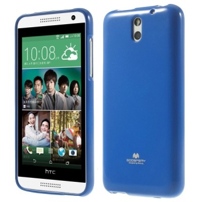 HTC Desire 610 Mercury tumši zils cieta silikona (TPU) futrālis / Vacins.lv