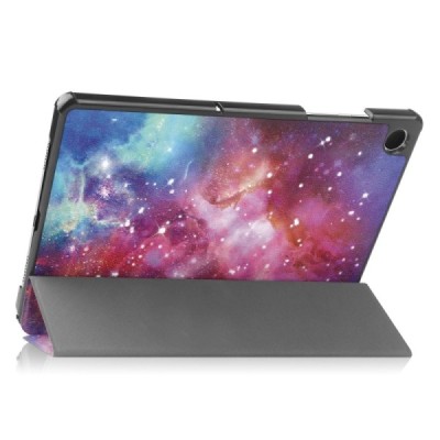 Samsung Galaxy Tab A11+ / A9+ „Cosmo“ цветной кожаный чехол-книжка (складной) | Vacins.lv