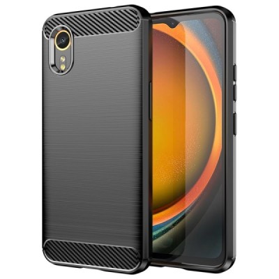 Samsung Galaxy Xcover 7 (G556B) „Carbon“ твердый силиконовый чехол (TPU) - черный | Vacins.lv
