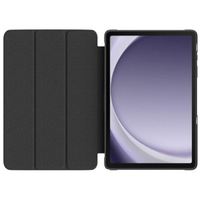 Samsung Galaxy Tab A9+ „Deluxe“ чёрный  кожаный чехол-книжка | Vacins.lv