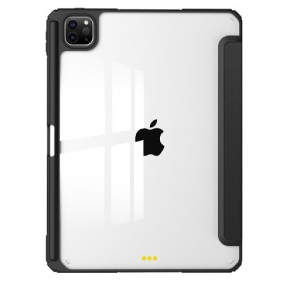 Apple iPad Pro 11 (2025) / 11 (2024) „Deluxe“ чёрный кожаный чехол-книжка | Vacins.lv