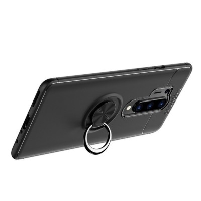 OnePlus 8 Pro „FOCUS“ Kickstand (TPU) твердый силиконовый чехол - чёрный | Vacins.lv