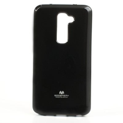 LG G2 D802 juodas Mercury kieto silikono (TPU) dėklas / Priedai.lt