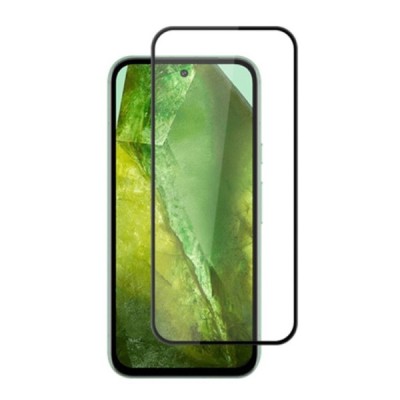Google Pixel 8A „Mocolo“ 9H Tempered Glass усиленная защита, черное защитное стекло с полным покрытием толщиной 0,26 мм | Vacins