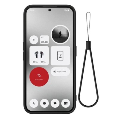 Nothing Phone 2a (2a Plus) Shell (TPU) твердый силиконовый чехол - чёрный | Vacins.lv
