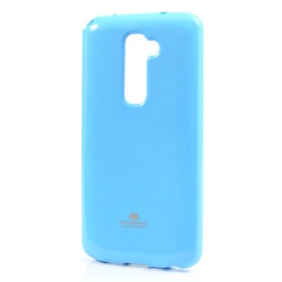 LG G2 D802 šviesiai mėlynas Mercury kieto silikono (TPU) dėklas / Priedai.lt