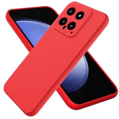Xiaomi 14 Shell cieta silikona (TPU) apvalks - sarkans | vacins.lv