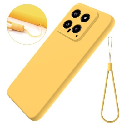 Xiaomi 14 Shell cieta silikona (TPU) apvalks - dzeltens | vacins.lv