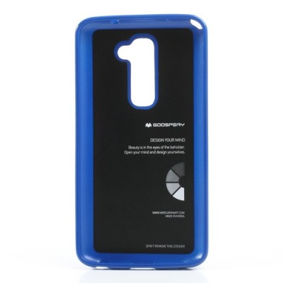 LG G2 D802 Mercury tumši zils cieta silikona (TPU) futrālis / Vacins.lv
