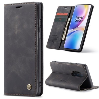 OnePlus 8 Pro CaseMe Retro открываемый, Чёрного цвета, кожаный чехол – книжка | Vacins.lv