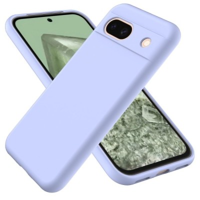 Google Pixel 8A Shell cieta silikona (TPU) apvalks - violets | vacins.lv