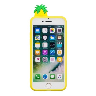 Apple iPhone 7 „Squezy“ Pineapple твердый силиконовый чехол TPU жёлтого цвета | Vacins.lv